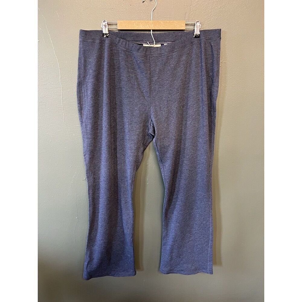Sejour Weekend Womens Blue Knit Sweatpants Plus Size 2X